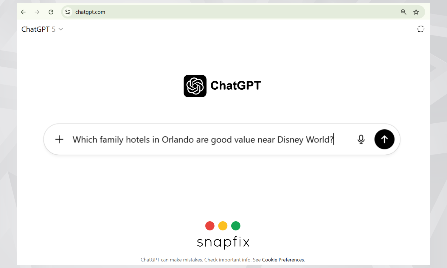 Chat GPT search 