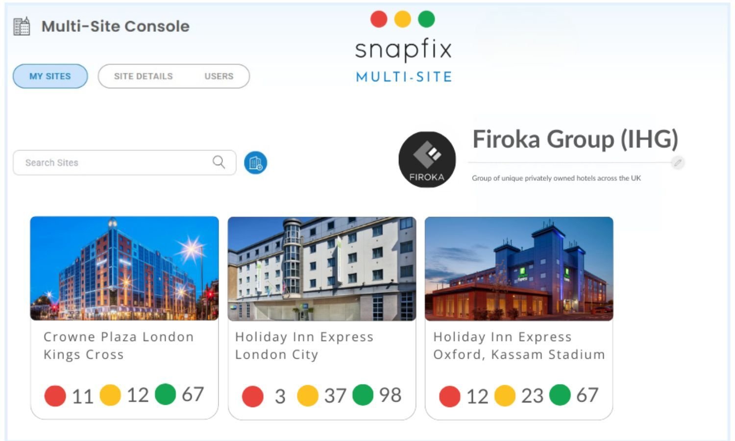Snapfix Multi-Site