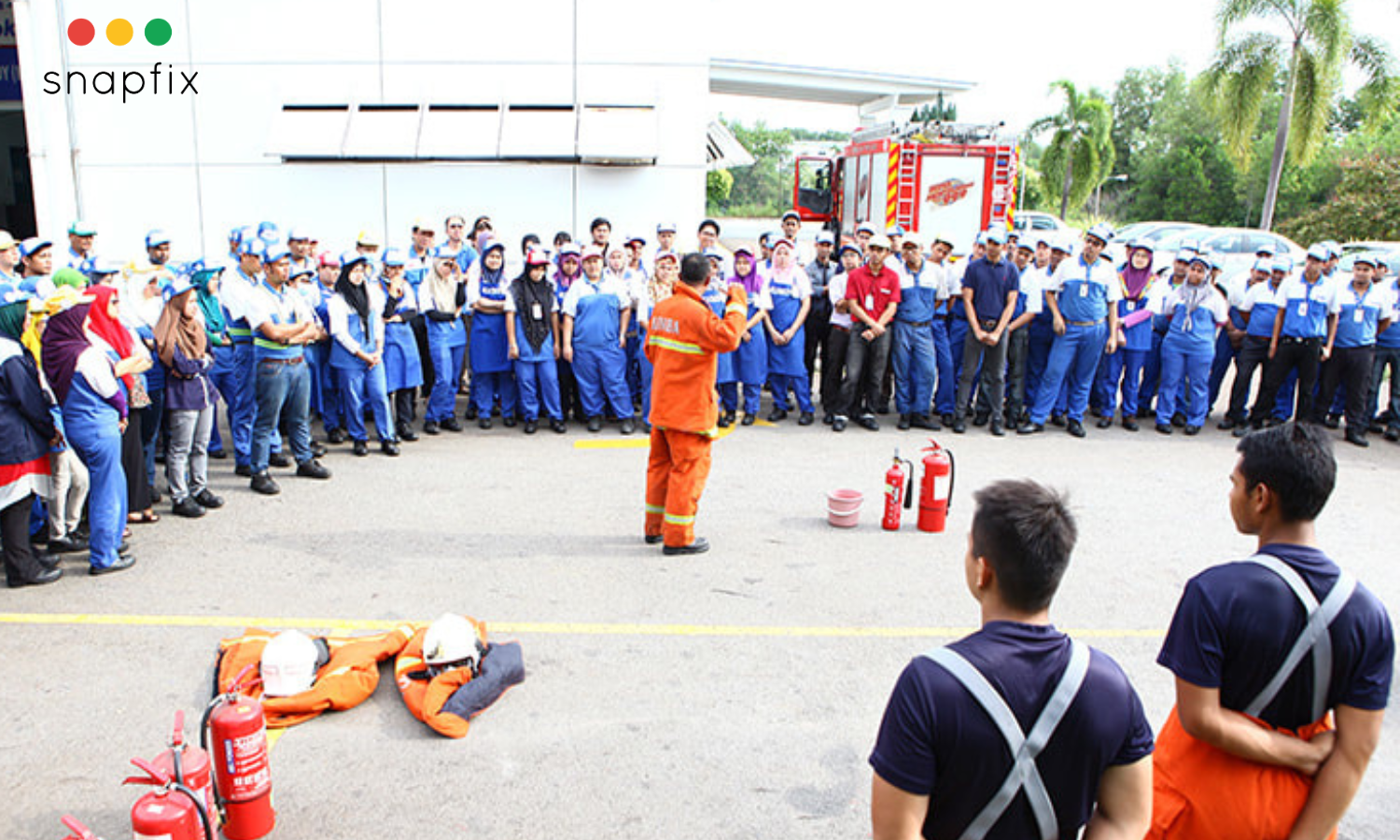 Hotel team fire-safety training