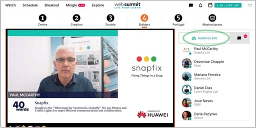 Snapfix at Web Summit 2020