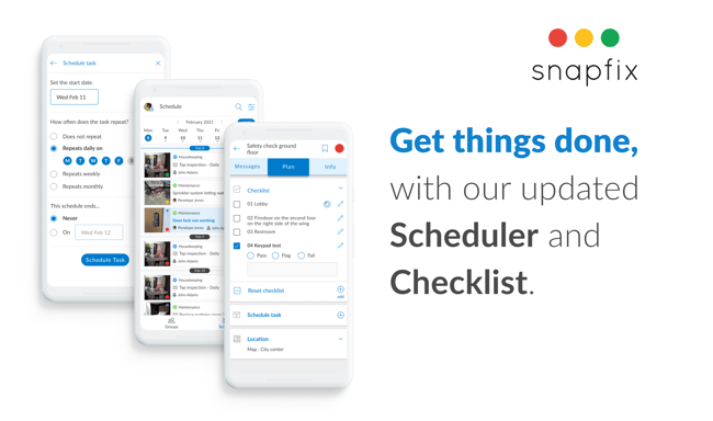 Snapfix Introduces Checklist And Scheduling Features.-Checklsit image