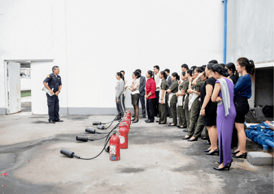 ESTABLISH A CLEAR FIRE SAFETY EMERGENCY ACTION PLAN AND COMMUNICATE IT TO STAFF