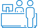 Front desk icon