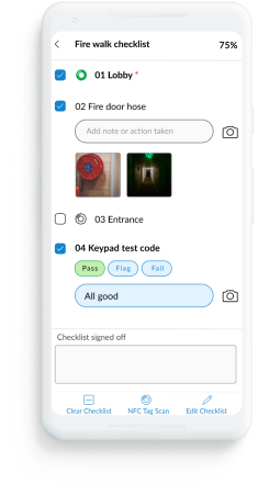 fire safety checklist x snapfix cmms