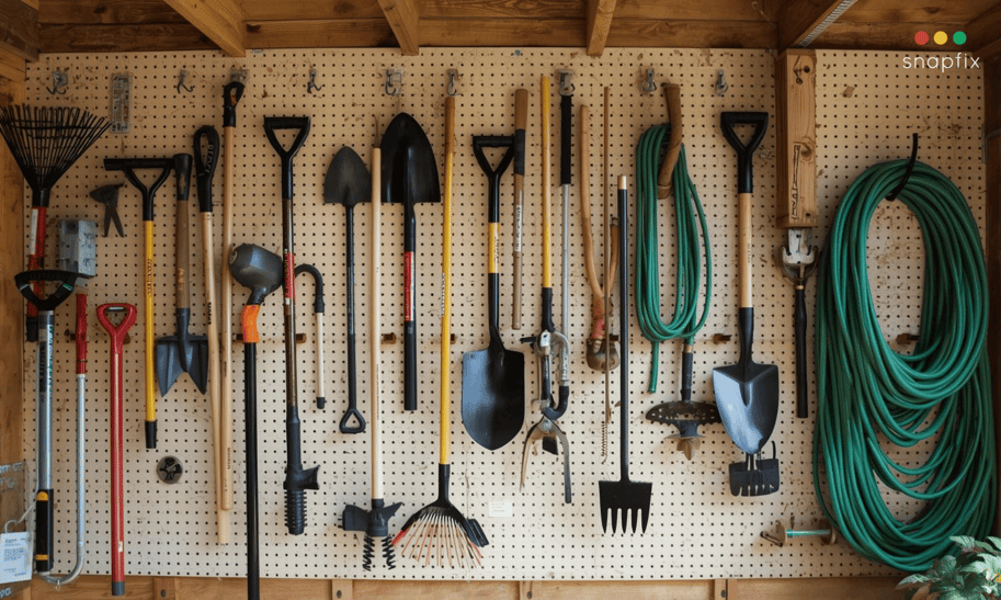 garden equipment storage for off-season