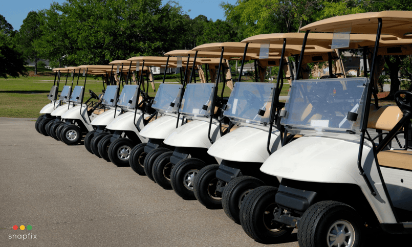 golf course maintenance golf carts