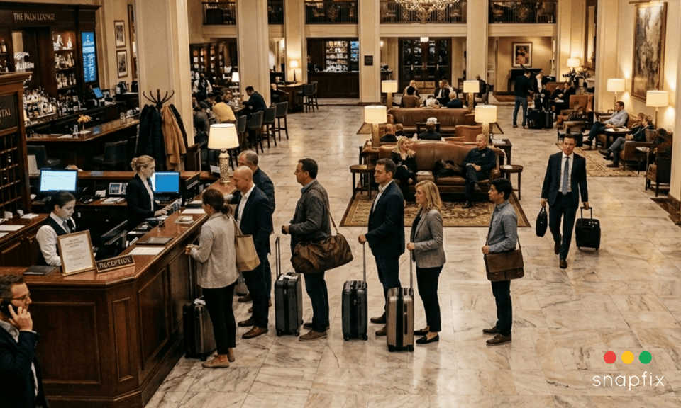 hotel lobby wait time