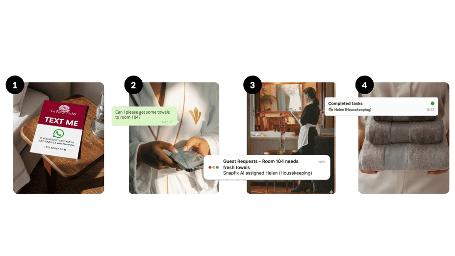 snapfix guest communications ai in hospitality