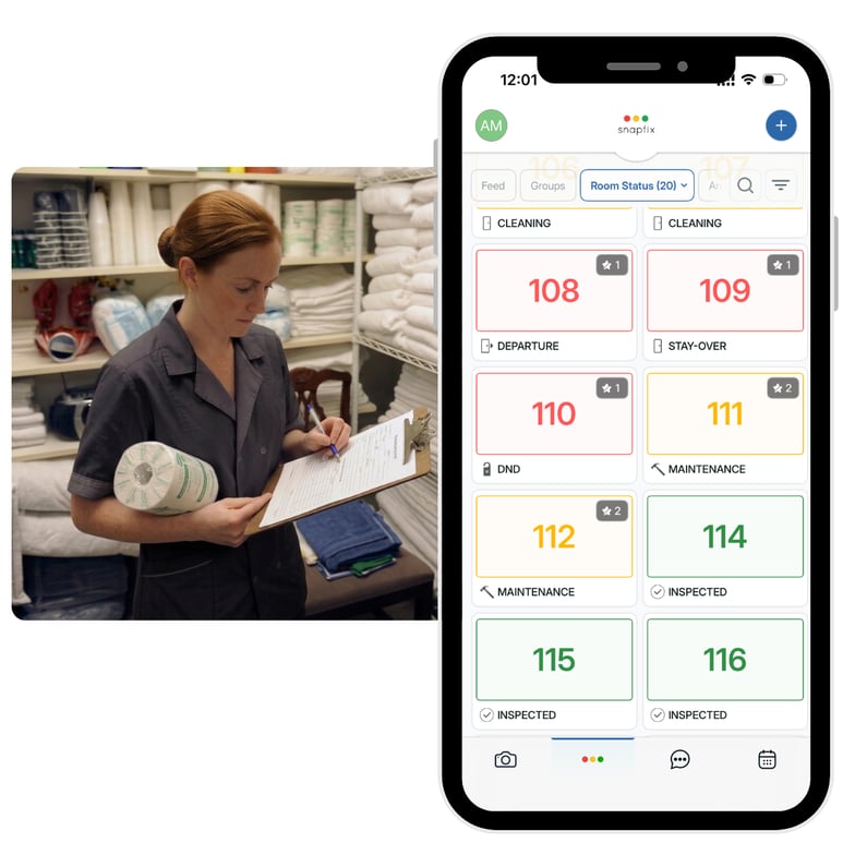 snapfix housekeeping rooms